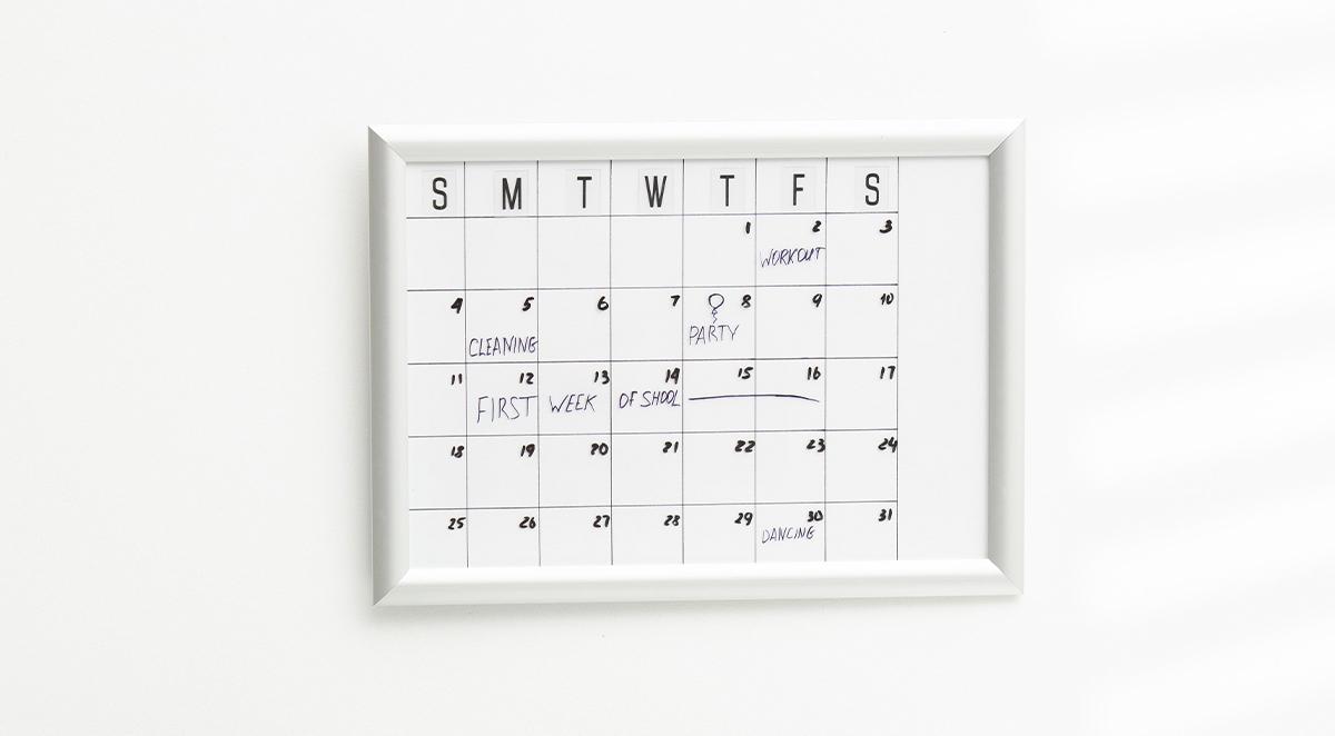 before first day 2 organized 3 calendar